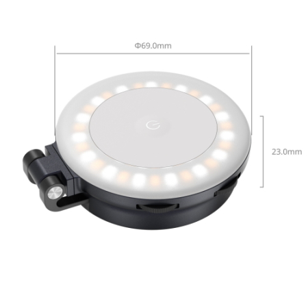 SmallRig 6277 M2 (granatowa) - magnetyczna lampa LED do smartfona z podstawką - wymiary